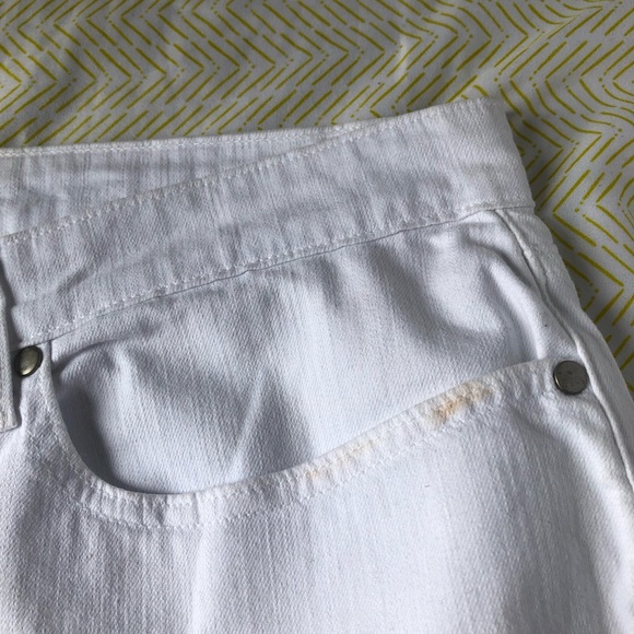 White denim pants women’s size 10-12 BNWOT - Picture 7 of 9